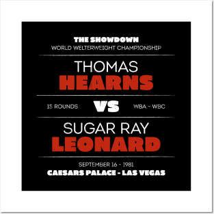 Hearns vs. Leonard Posters and Art